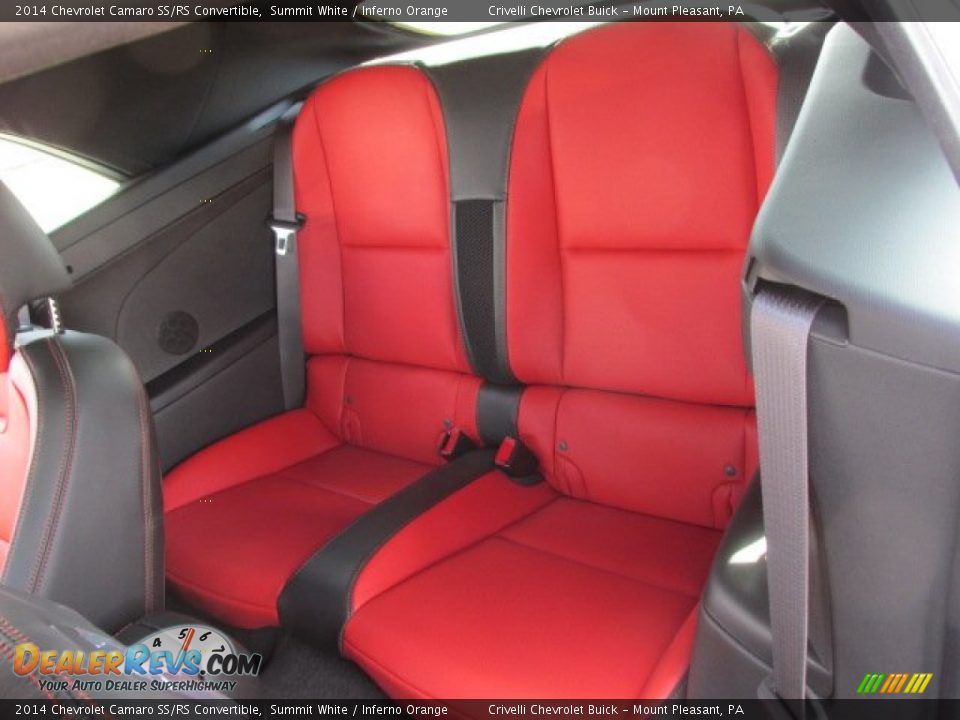 Rear Seat of 2014 Chevrolet Camaro SS/RS Convertible Photo #18