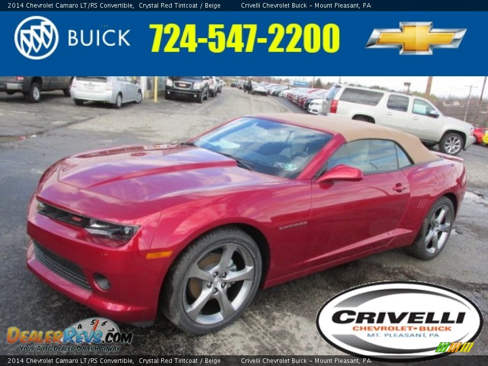 2014 Chevrolet Camaro LT/RS Convertible Crystal Red Tintcoat / Beige Photo #1