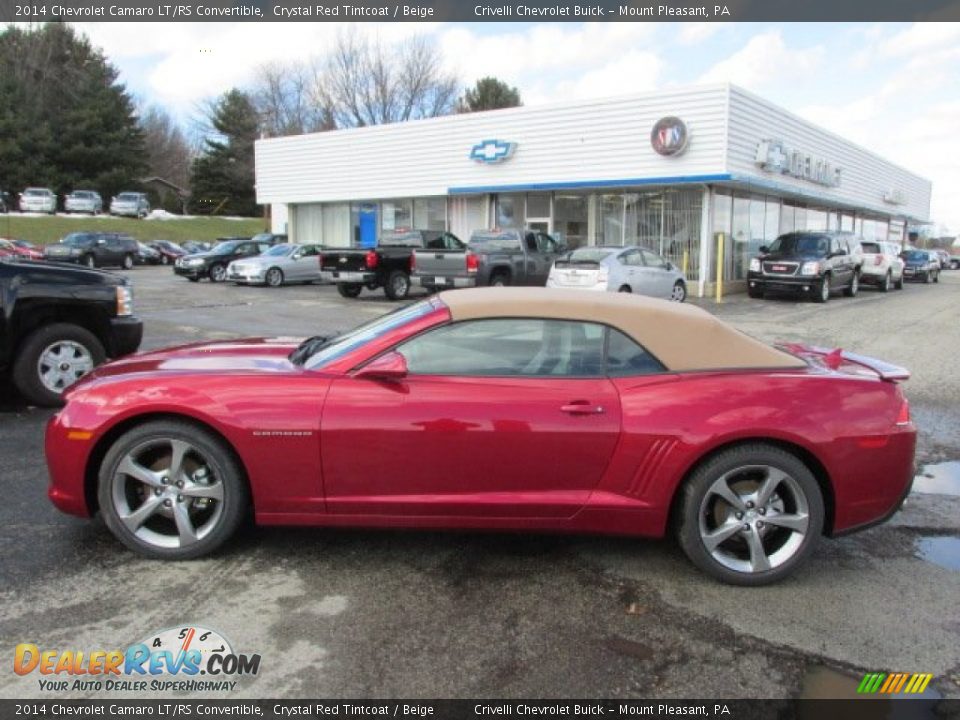 2014 Chevrolet Camaro LT/RS Convertible Crystal Red Tintcoat / Beige Photo #2