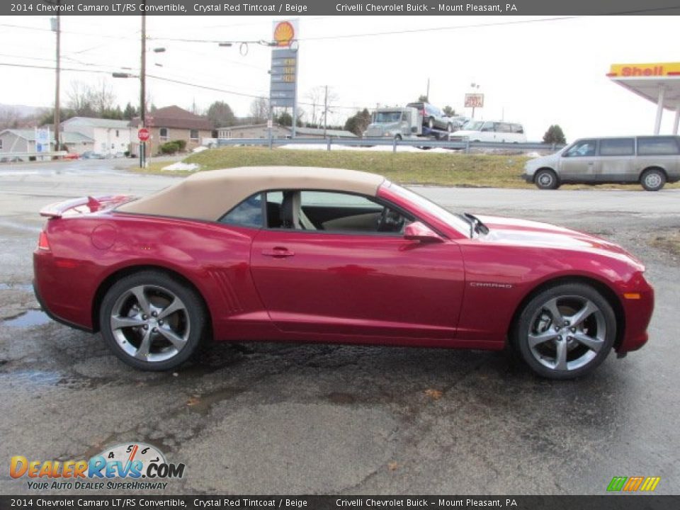2014 Chevrolet Camaro LT/RS Convertible Crystal Red Tintcoat / Beige Photo #5