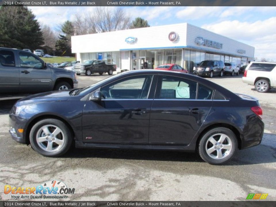 2014 Chevrolet Cruze LT Blue Ray Metallic / Jet Black Photo #2