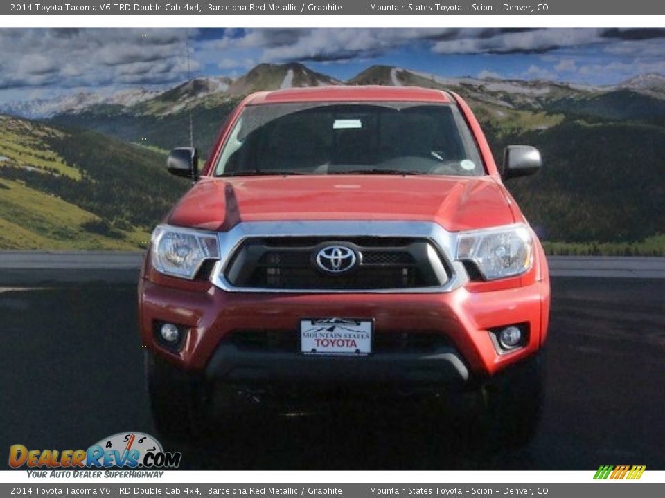 2014 Toyota Tacoma V6 TRD Double Cab 4x4 Barcelona Red Metallic / Graphite Photo #2
