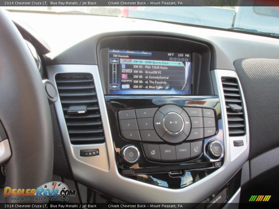 2014 Chevrolet Cruze LT Blue Ray Metallic / Jet Black Photo #15