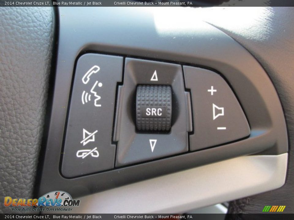 2014 Chevrolet Cruze LT Blue Ray Metallic / Jet Black Photo #17