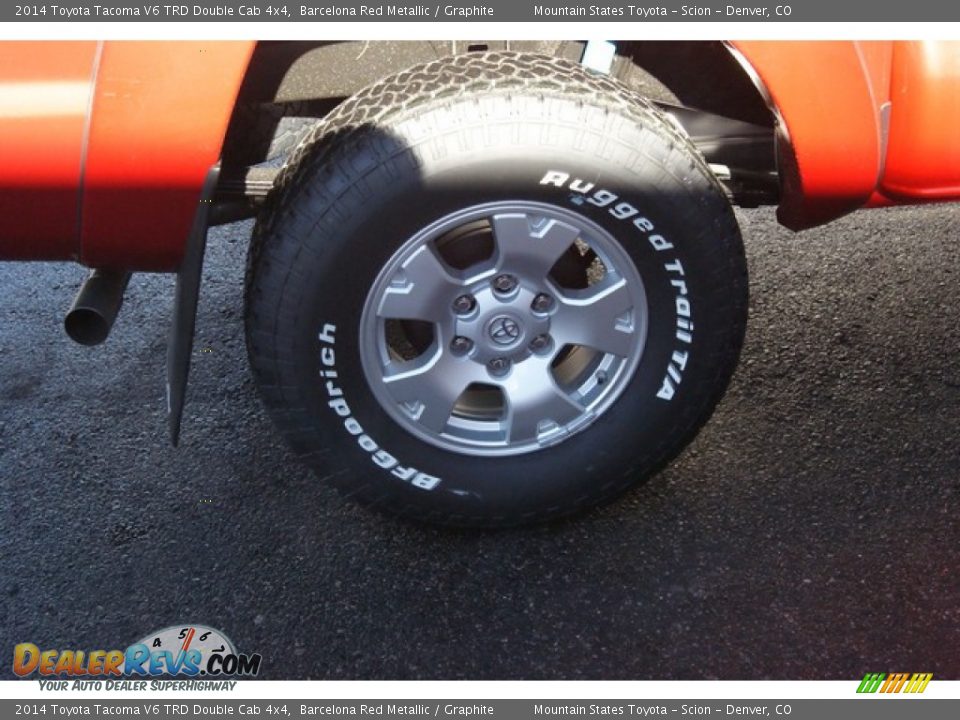 2014 Toyota Tacoma V6 TRD Double Cab 4x4 Barcelona Red Metallic / Graphite Photo #9