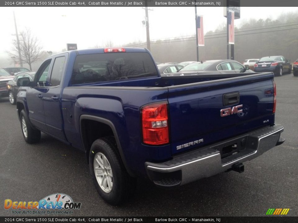 2014 GMC Sierra 1500 SLE Double Cab 4x4 Cobalt Blue Metallic / Jet Black Photo #4