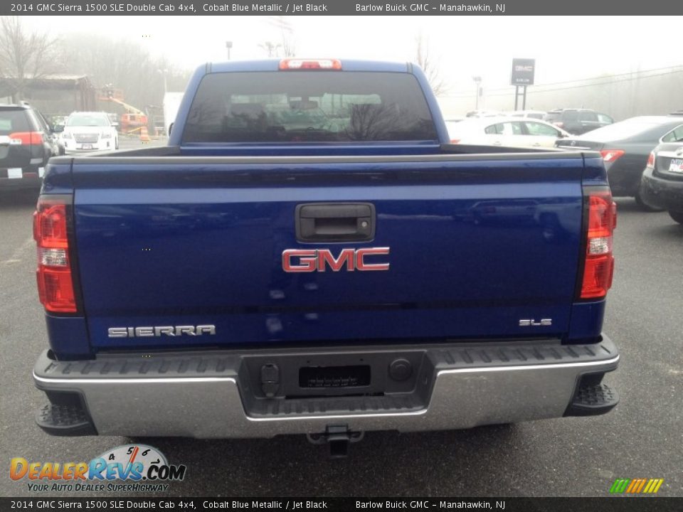 2014 GMC Sierra 1500 SLE Double Cab 4x4 Cobalt Blue Metallic / Jet Black Photo #5