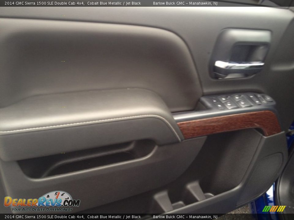2014 GMC Sierra 1500 SLE Double Cab 4x4 Cobalt Blue Metallic / Jet Black Photo #8