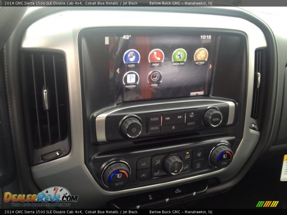 2014 GMC Sierra 1500 SLE Double Cab 4x4 Cobalt Blue Metallic / Jet Black Photo #10