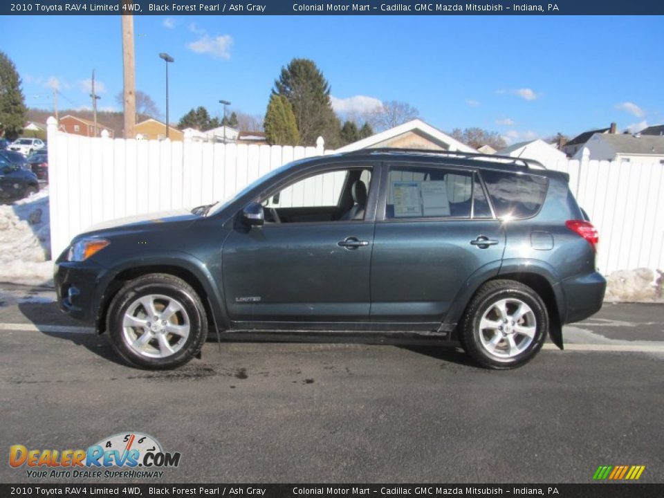 2010 Toyota RAV4 Limited 4WD Black Forest Pearl / Ash Gray Photo #2