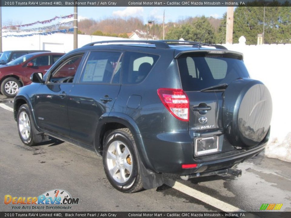 2010 Toyota RAV4 Limited 4WD Black Forest Pearl / Ash Gray Photo #4