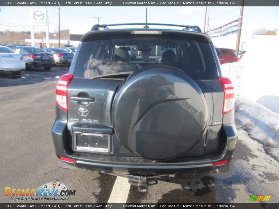2010 Toyota RAV4 Limited 4WD Black Forest Pearl / Ash Gray Photo #5