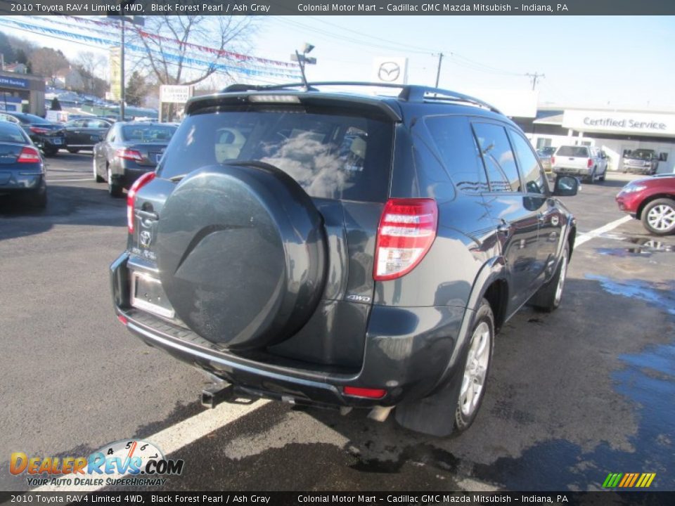 2010 Toyota RAV4 Limited 4WD Black Forest Pearl / Ash Gray Photo #6