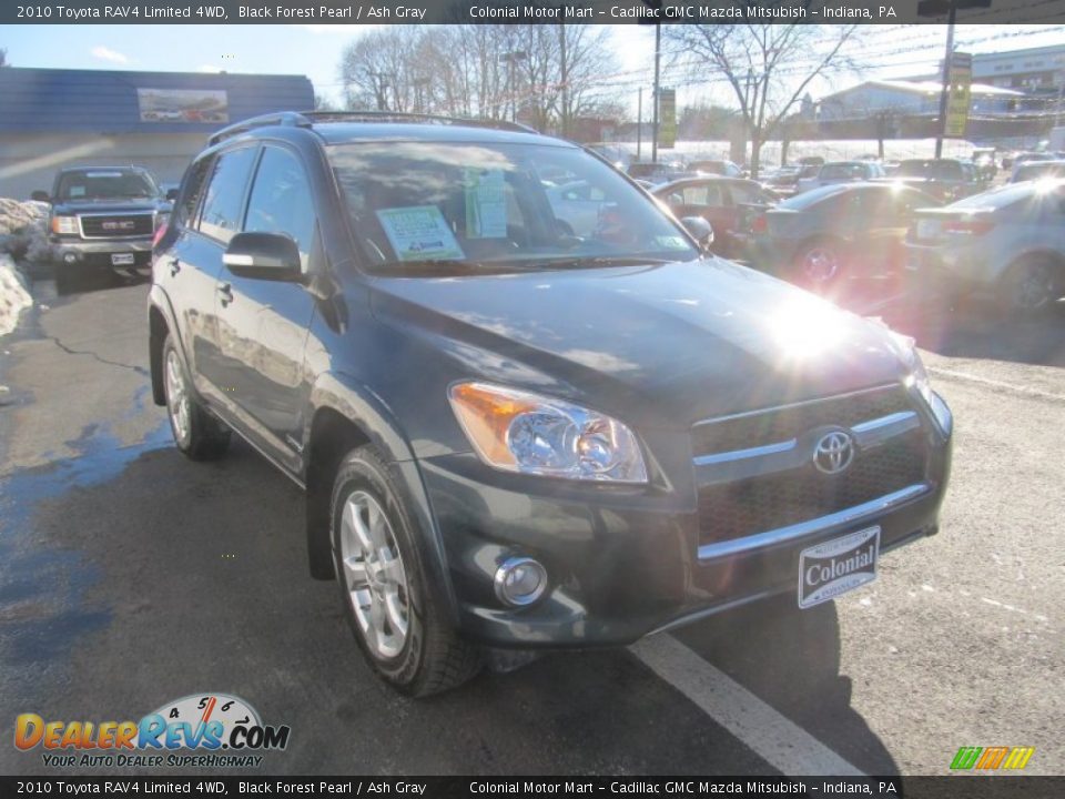 2010 Toyota RAV4 Limited 4WD Black Forest Pearl / Ash Gray Photo #8