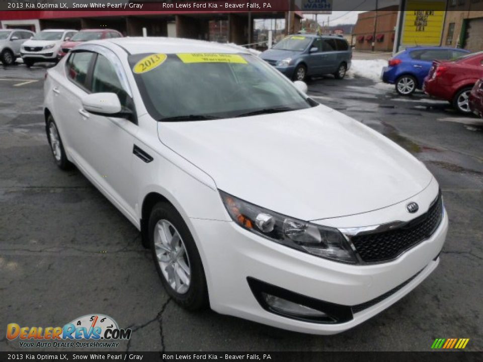 2013 Kia Optima LX Snow White Pearl / Gray Photo #2