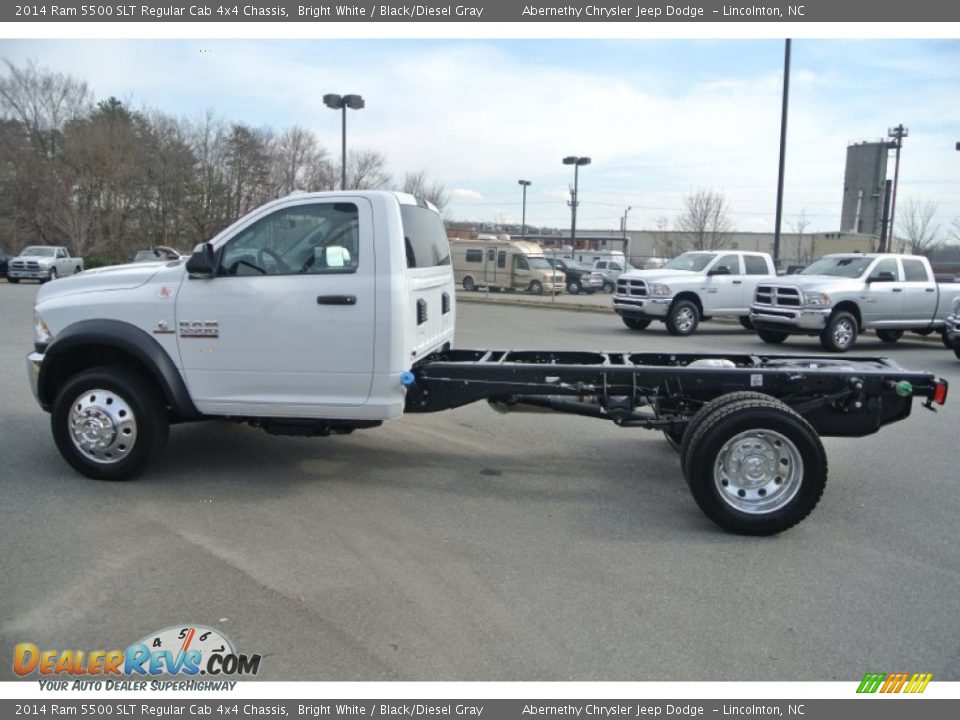 Bright White 2014 Ram 5500 SLT Regular Cab 4x4 Chassis Photo #3