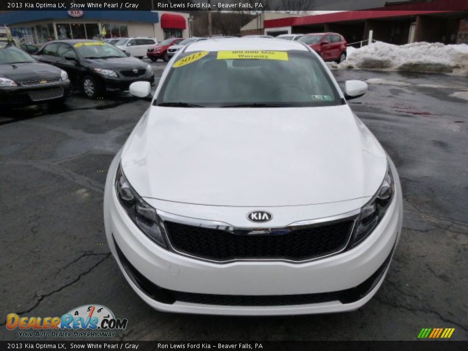 2013 Kia Optima LX Snow White Pearl / Gray Photo #3