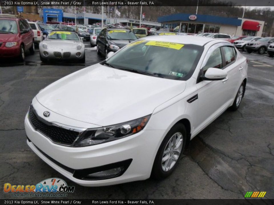 2013 Kia Optima LX Snow White Pearl / Gray Photo #4