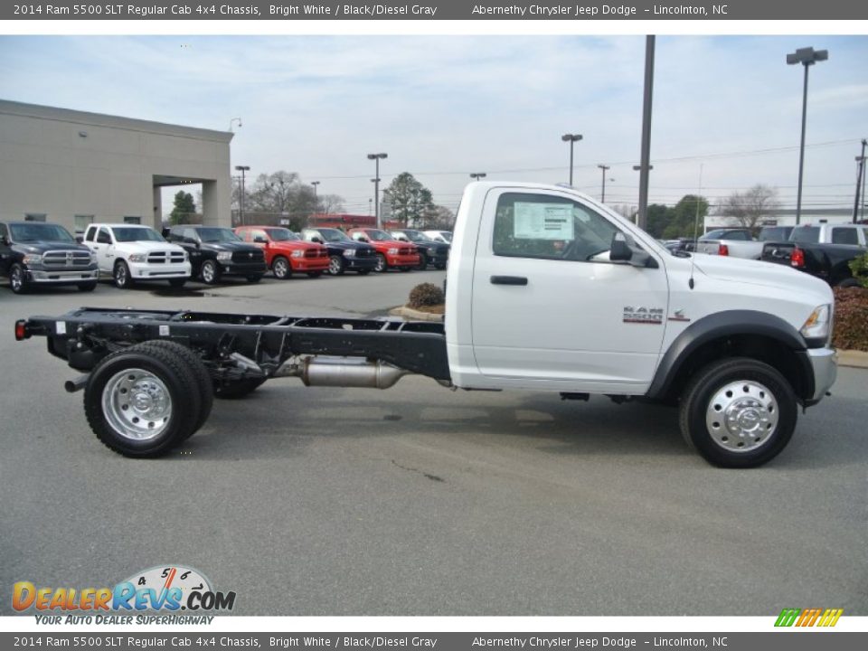 2014 Ram 5500 SLT Regular Cab 4x4 Chassis Bright White / Black/Diesel Gray Photo #6
