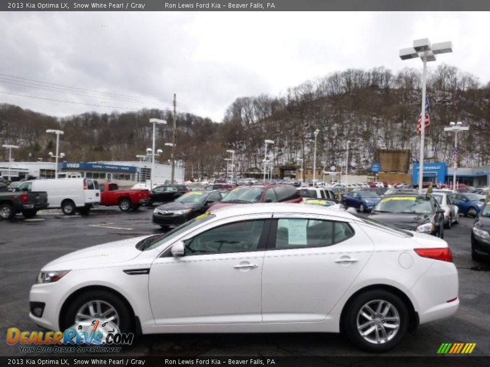 2013 Kia Optima LX Snow White Pearl / Gray Photo #5