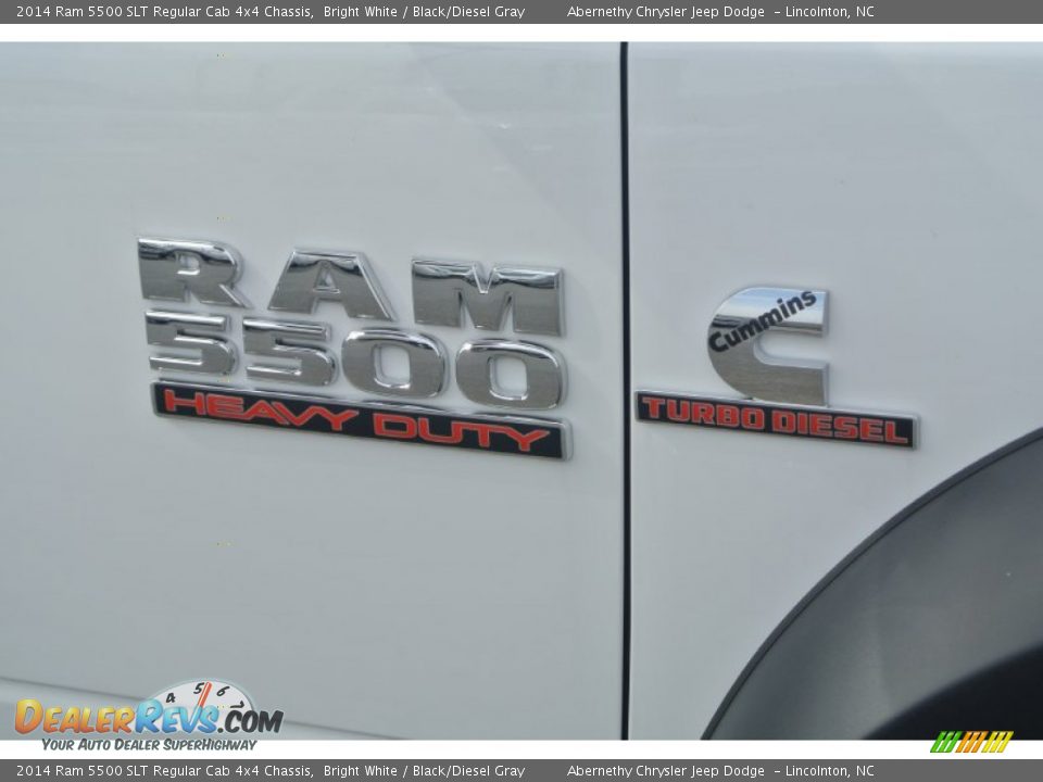 2014 Ram 5500 SLT Regular Cab 4x4 Chassis Bright White / Black/Diesel Gray Photo #7