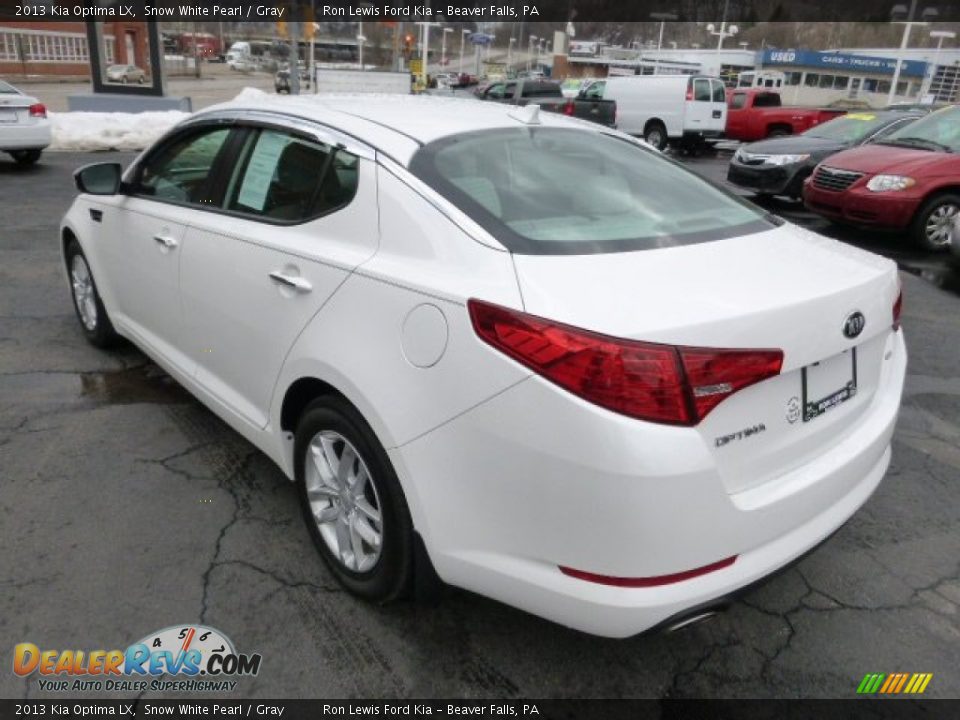 2013 Kia Optima LX Snow White Pearl / Gray Photo #6