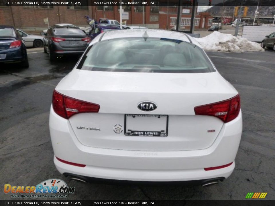 2013 Kia Optima LX Snow White Pearl / Gray Photo #7