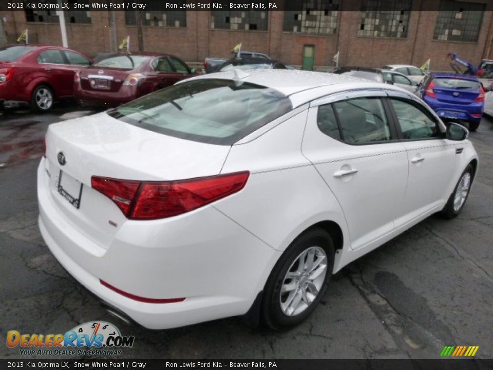 2013 Kia Optima LX Snow White Pearl / Gray Photo #8