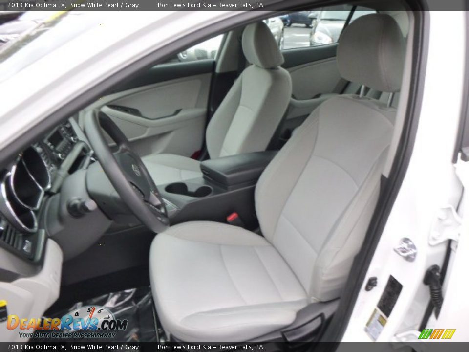 2013 Kia Optima LX Snow White Pearl / Gray Photo #10