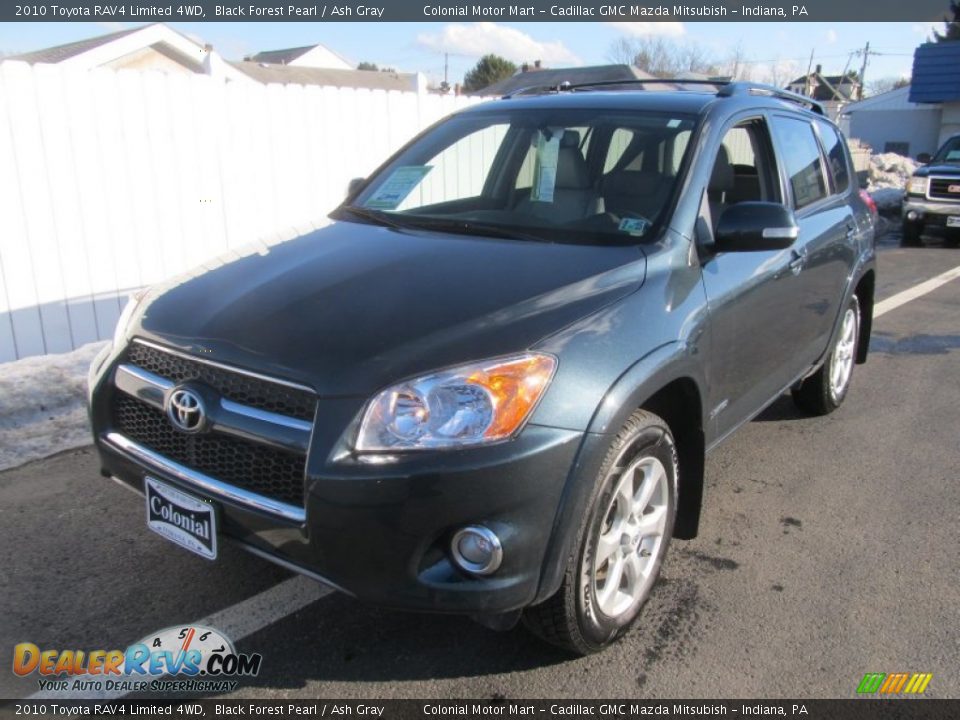 2010 Toyota RAV4 Limited 4WD Black Forest Pearl / Ash Gray Photo #10