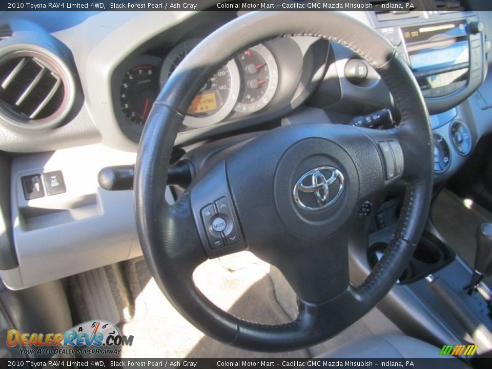 2010 Toyota RAV4 Limited 4WD Black Forest Pearl / Ash Gray Photo #16
