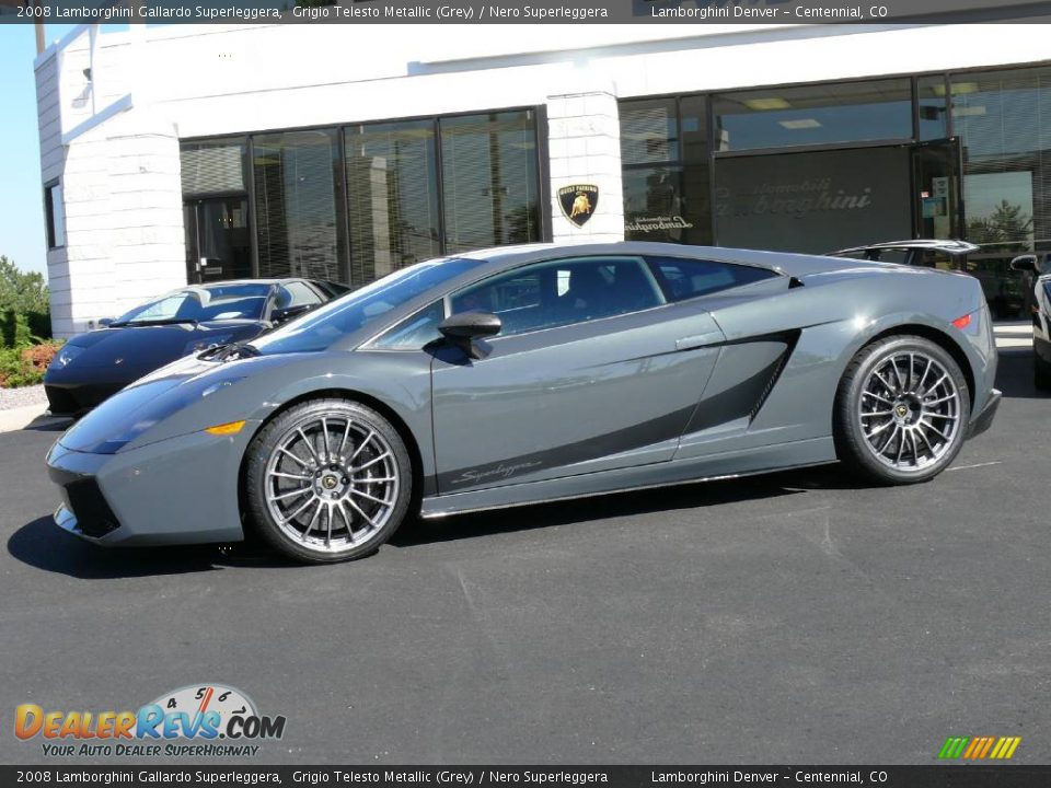 2008 Lamborghini Gallardo Superleggera Grigio Telesto Metallic (Grey) / Nero Superleggera Photo #3