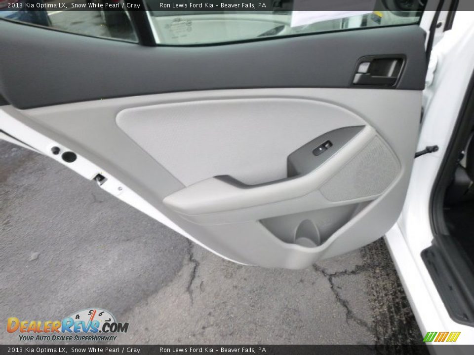 2013 Kia Optima LX Snow White Pearl / Gray Photo #13