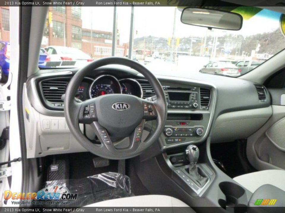 2013 Kia Optima LX Snow White Pearl / Gray Photo #14