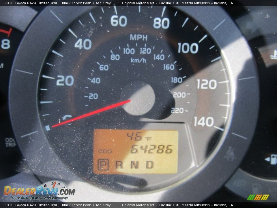 2010 Toyota RAV4 Limited 4WD Black Forest Pearl / Ash Gray Photo #20