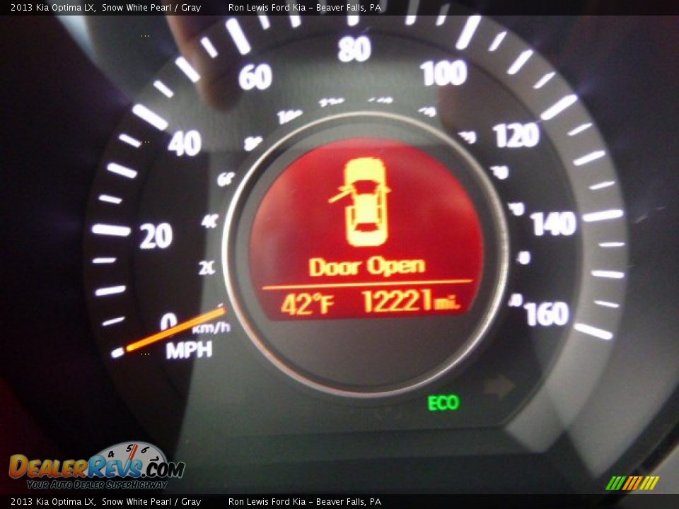 2013 Kia Optima LX Snow White Pearl / Gray Photo #19
