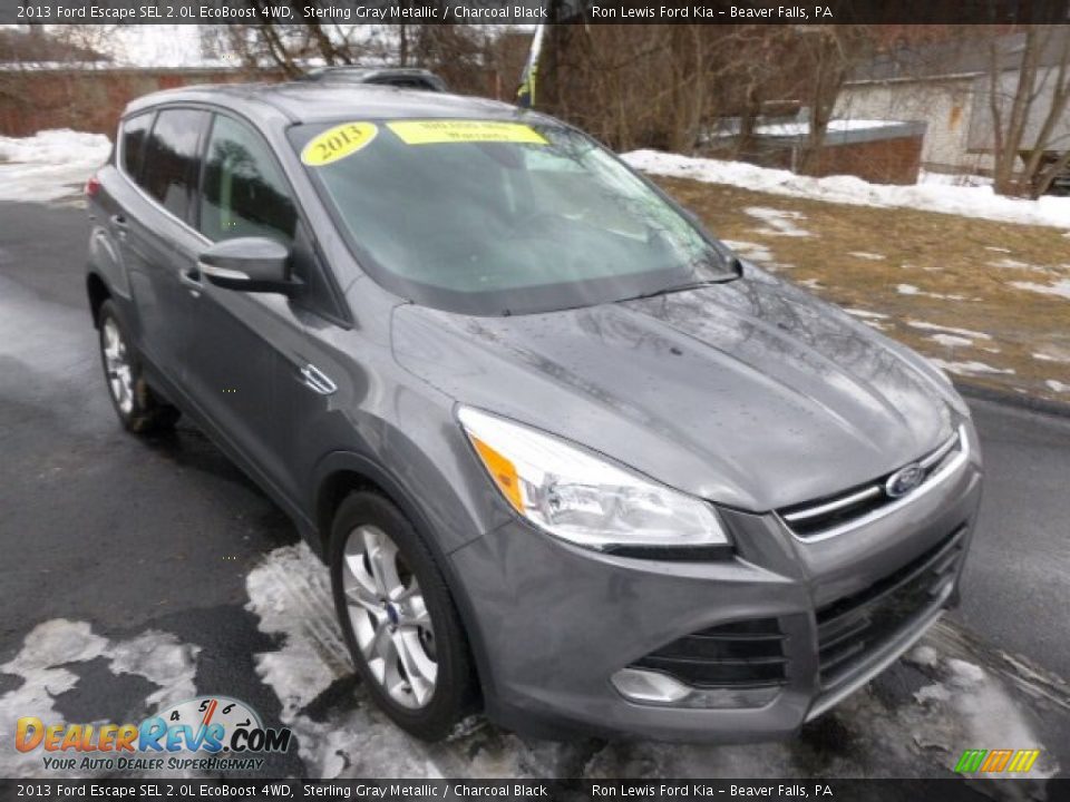 2013 Ford Escape SEL 2.0L EcoBoost 4WD Sterling Gray Metallic / Charcoal Black Photo #2