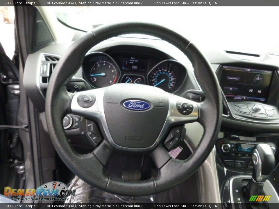2013 Ford Escape SEL 2.0L EcoBoost 4WD Sterling Gray Metallic / Charcoal Black Photo #18