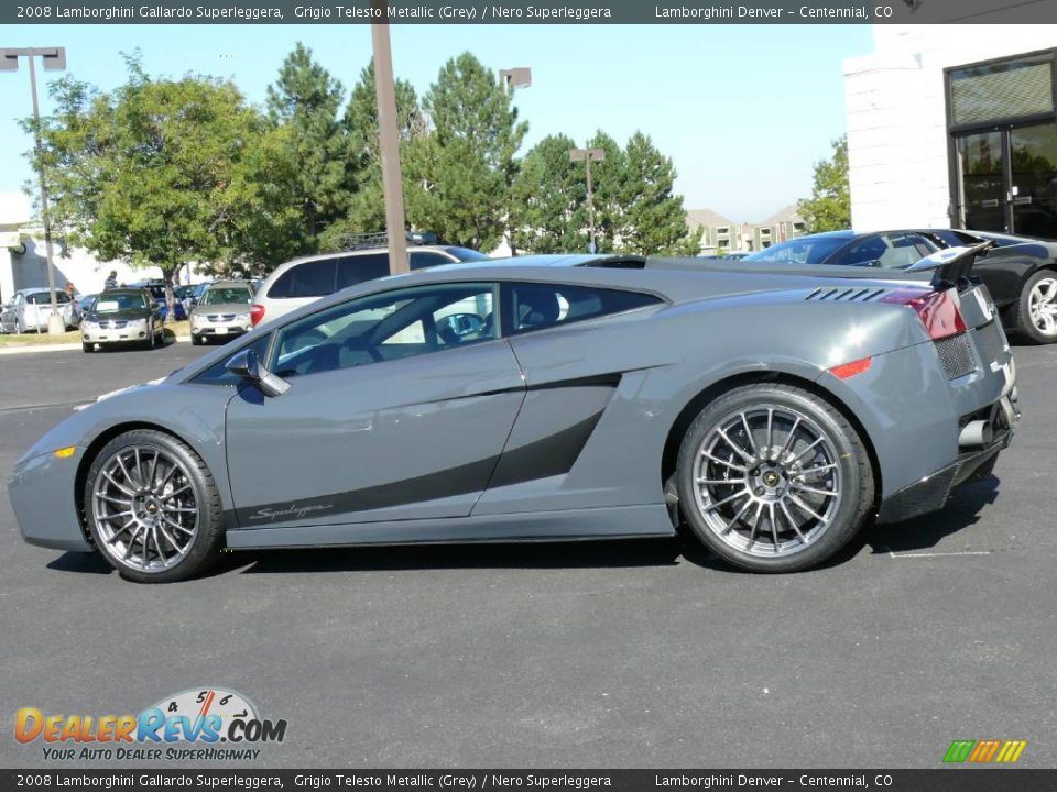 2008 Lamborghini Gallardo Superleggera Grigio Telesto Metallic (Grey) / Nero Superleggera Photo #4