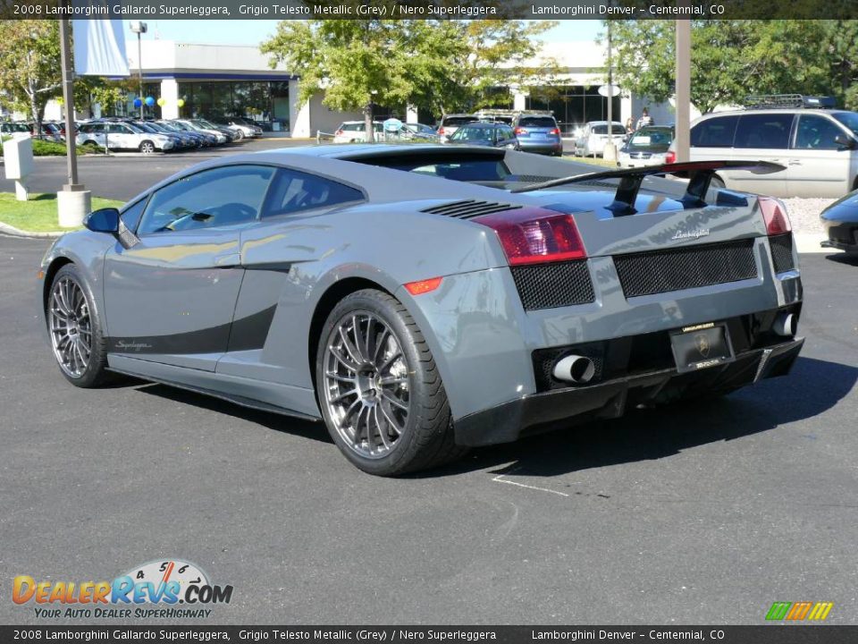 2008 Lamborghini Gallardo Superleggera Grigio Telesto Metallic (Grey) / Nero Superleggera Photo #5