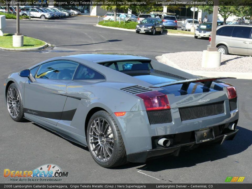 2008 Lamborghini Gallardo Superleggera Grigio Telesto Metallic (Grey) / Nero Superleggera Photo #6