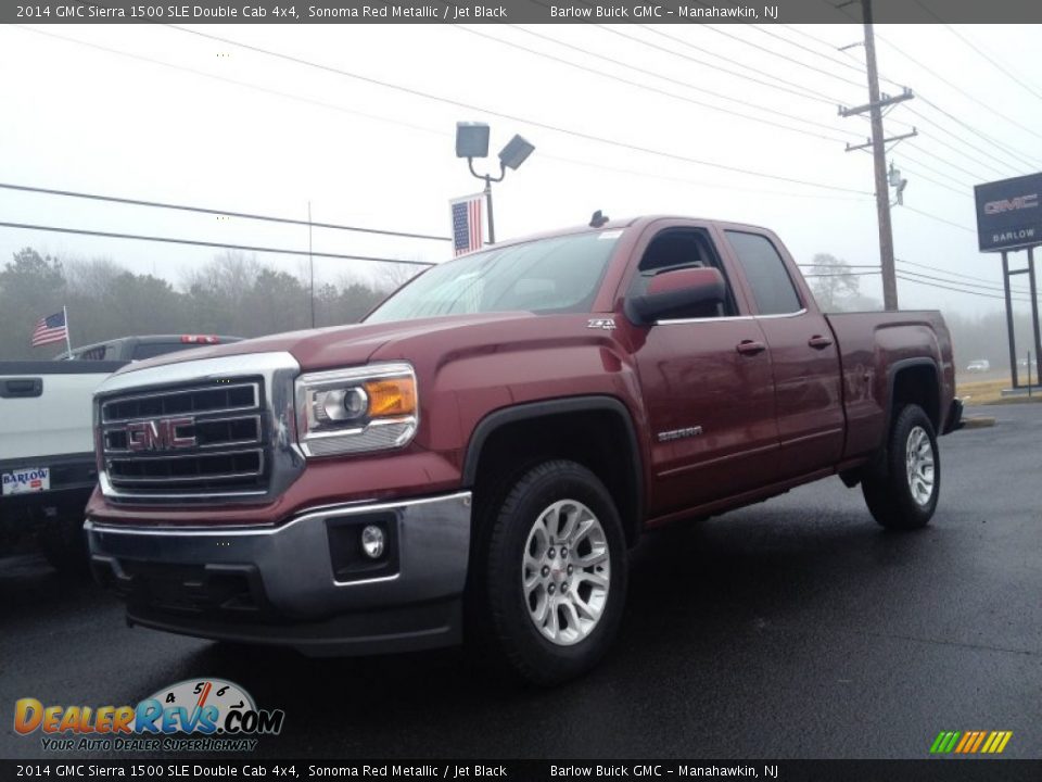 2014 GMC Sierra 1500 SLE Double Cab 4x4 Sonoma Red Metallic / Jet Black Photo #1