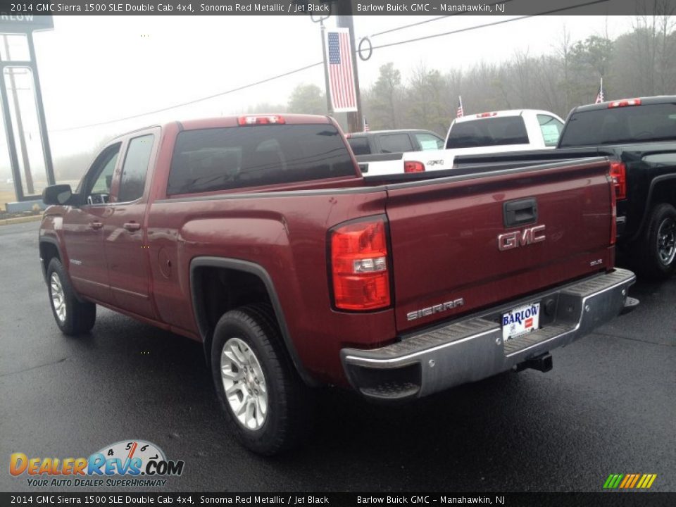 2014 GMC Sierra 1500 SLE Double Cab 4x4 Sonoma Red Metallic / Jet Black Photo #4