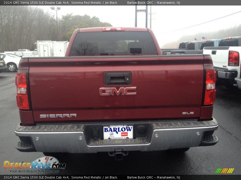 2014 GMC Sierra 1500 SLE Double Cab 4x4 Sonoma Red Metallic / Jet Black Photo #5