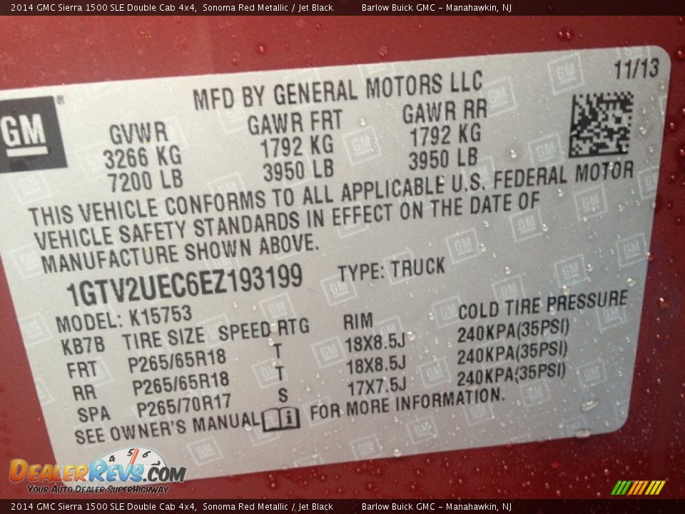 2014 GMC Sierra 1500 SLE Double Cab 4x4 Sonoma Red Metallic / Jet Black Photo #9