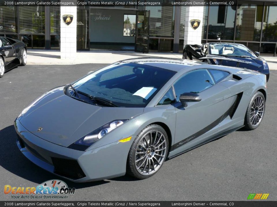 2008 Lamborghini Gallardo Superleggera Grigio Telesto Metallic (Grey) / Nero Superleggera Photo #8