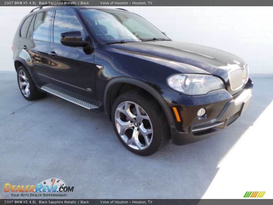 2007 BMW X5 4.8i Black Sapphire Metallic / Black Photo #1