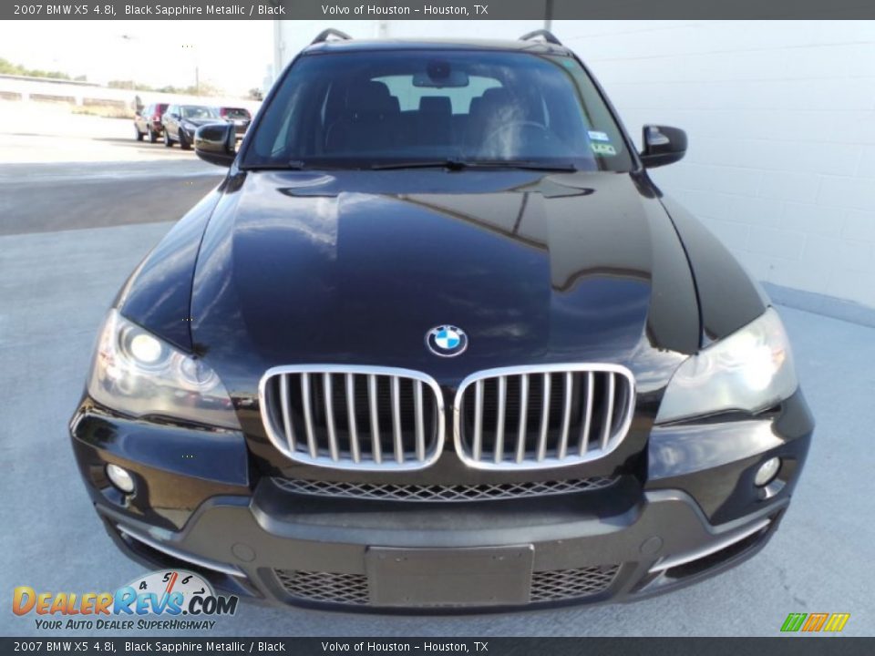 2007 BMW X5 4.8i Black Sapphire Metallic / Black Photo #2