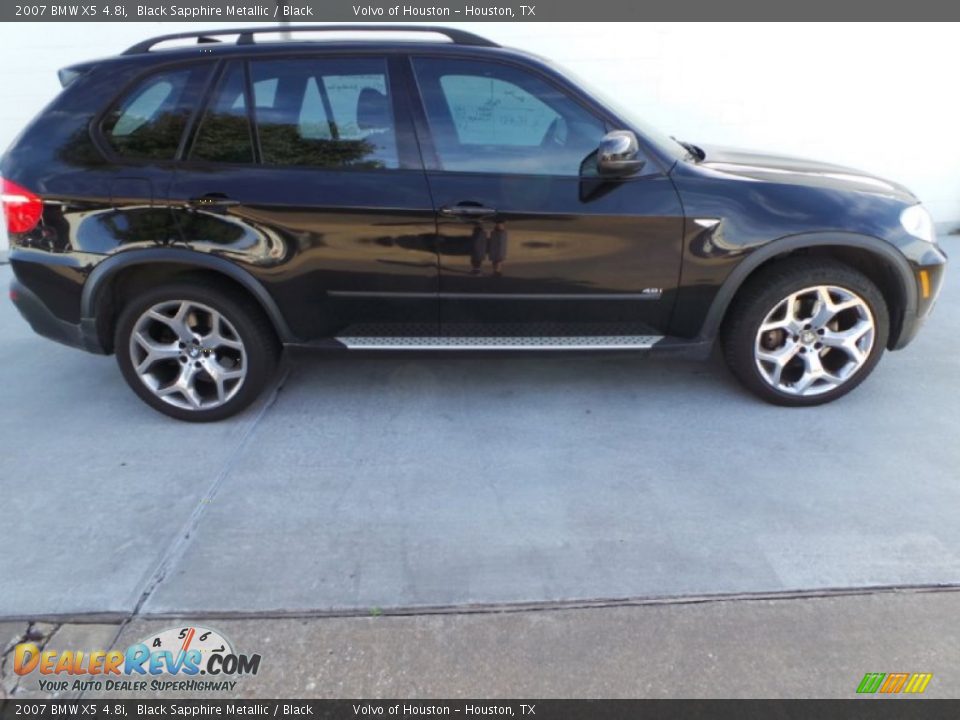 2007 BMW X5 4.8i Black Sapphire Metallic / Black Photo #5