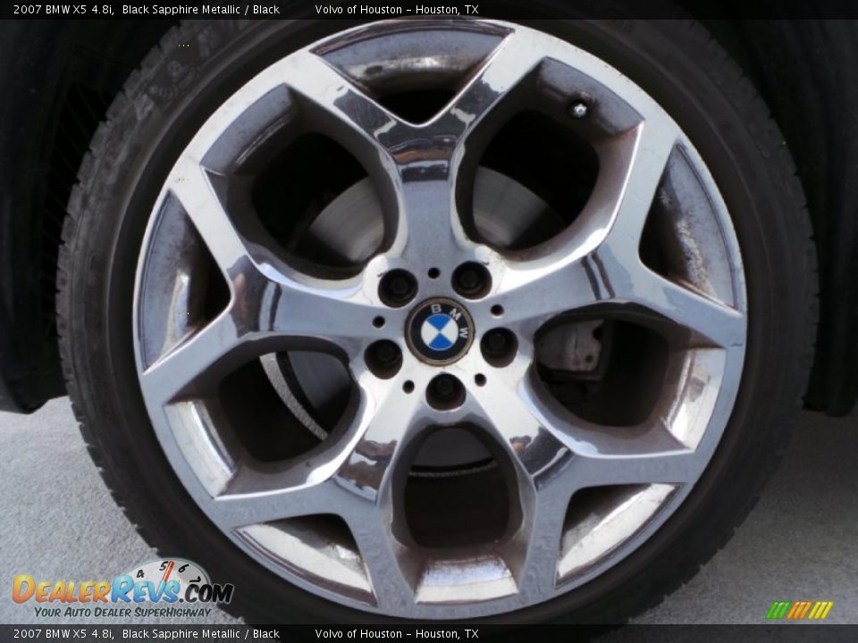 2007 BMW X5 4.8i Black Sapphire Metallic / Black Photo #6